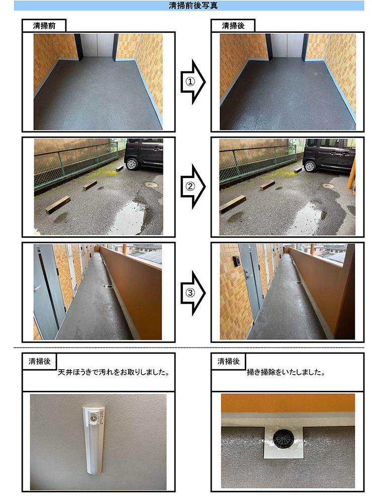 郡山市　定期清掃レポート240521